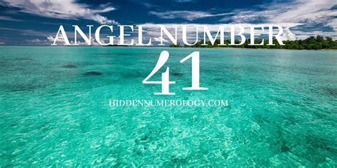 Angel Number 41 Numerology Meaning