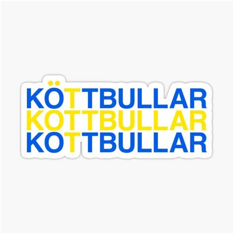 KOTTBULLAR Swedish Flag Sticker By Eyesblau Redbubble