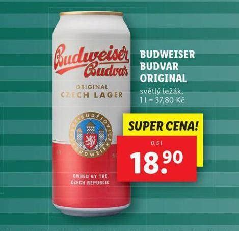 Pivo Budweiser Budvar Original Nab Dky V Lidl