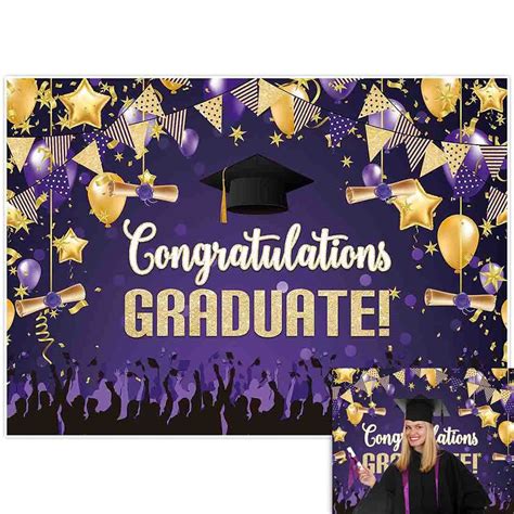 Mocossmy Graduation Background Banner 2022extra Large Black Gold