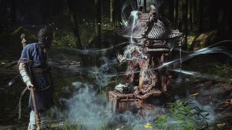 5082a Black Myth Wukong Shrine 4K Wallpaper PC Desktop