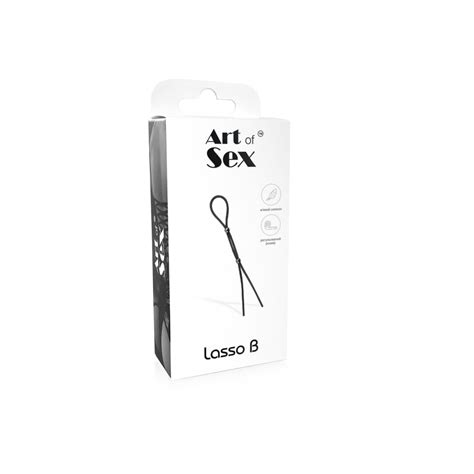 Эрекционное лассо из силикона черного цвета Art of Sex Lasso В
