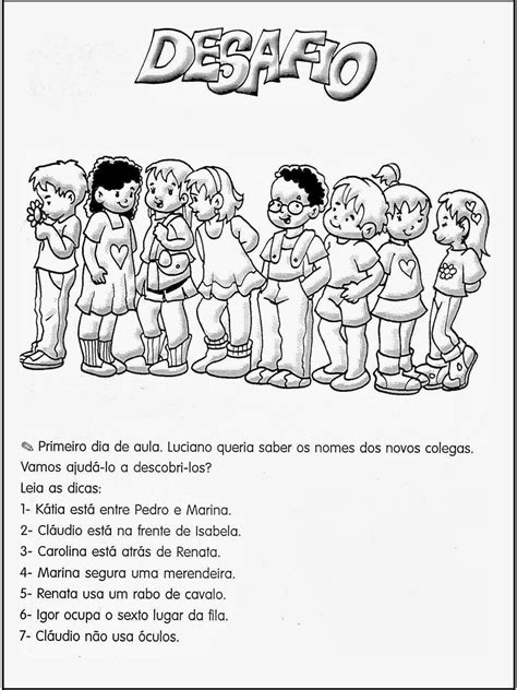 Atividades Para O Primeiro Dia De Aula Ideias Divertidas Pdf