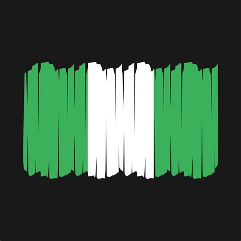 Nigeria Flag Brush Strokes 19542063 Vector Art At Vecteezy