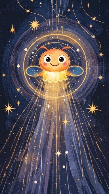 glowing firefly magic image firefly illustration cartoon