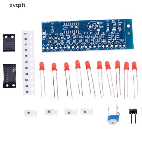 ZVPT NE555 CD4017 Chaser Water Flowing Light LED Module DIY Soldering