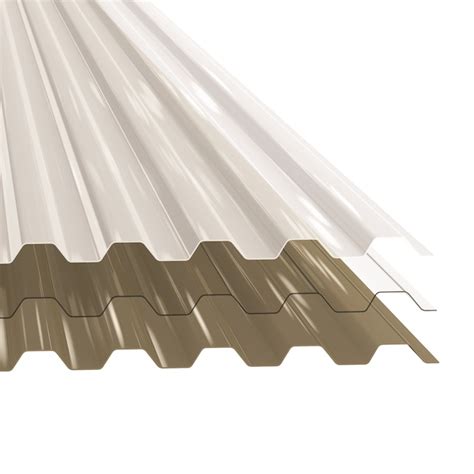 Tuftex Polycarb 2 17 Feet X 8 Feet Corrugated Clear Polycarbonate Plastic Roof Panel In The Roof