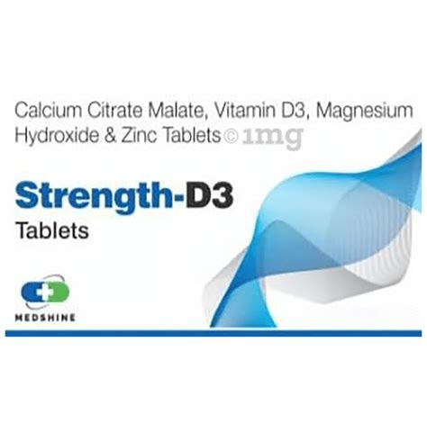 Strength D3 Tablet Buy Strip Of 10 0 Tablets At Best Price In India 1mg