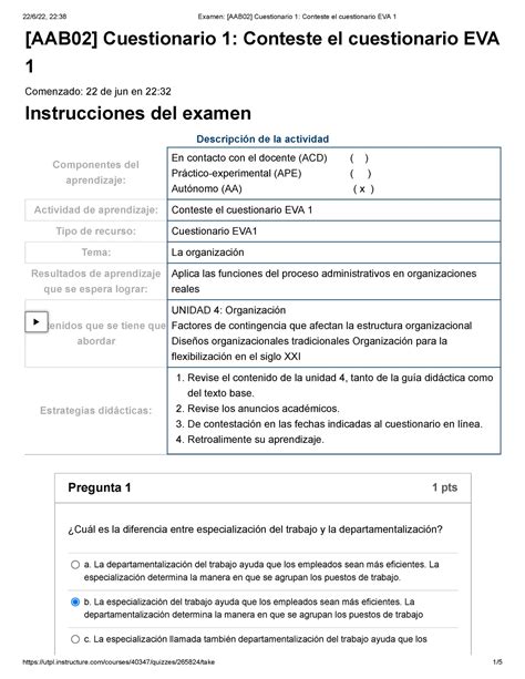 Examen AAB02 Cuestionario 1 Administración del capital de trabajo