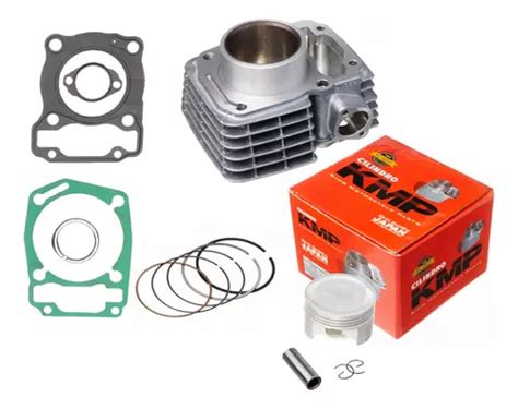 Kit Cilindro Motor Cg Fan Titan Pistao Juntas Aneis Parcelamento