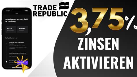 Trade Republic Zinsen Aktivieren I Anleitung Youtube