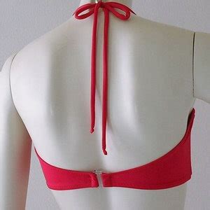 High Waisted Bikini Bottom And Retro Bandeau Top In Red Blue Green Orange Purple Turquoise