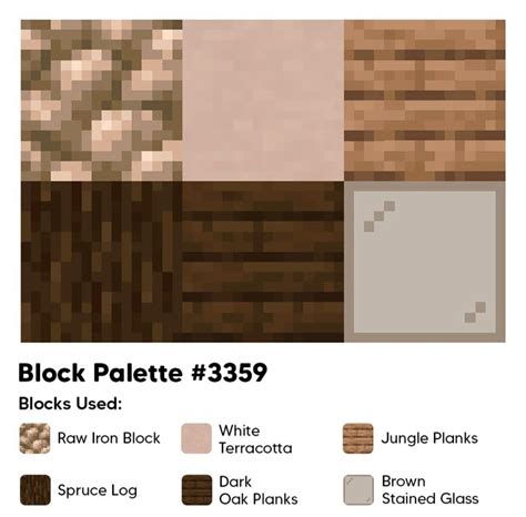 Oak Wood Color Palette Minecraft Meda Cooney