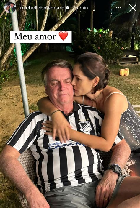 Michelle quebra o silêncio e mostra Bolsonaro sorridente após