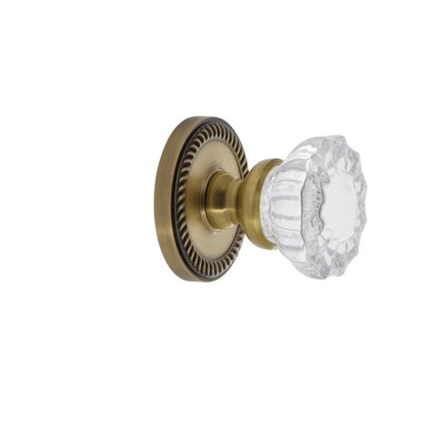 Grandeur Newport Rosette Single Dummy With Versailles Crystal Door Knob