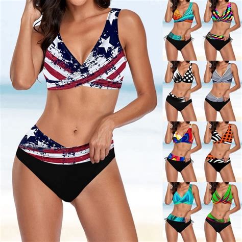 Plus Size Bikini Women Swimwear Push Up Swimsuit Bikini Set