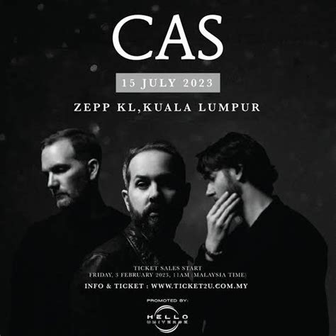 CAS Cigarettes After Sex Concert Ticket Kuala Lumpur Malaysia Day 2