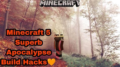 Minecraft 5 Superb Apocalypse Build Hacks Minecraft YouTube