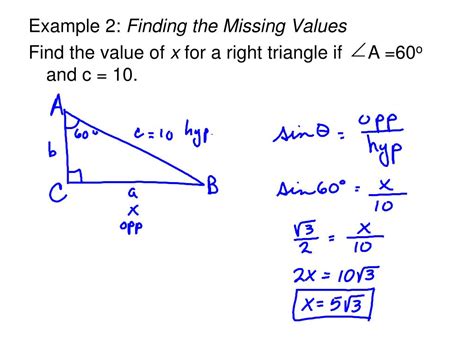 Ppt Right Triangle Trigonometry Notes A Powerpoint Presentation