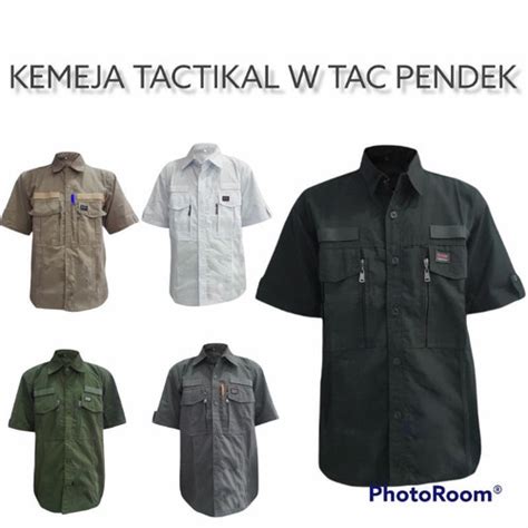 Jual Kemeja Tactical W Tac Lengan Pendek Biru Navy S Jakarta Pusat