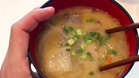 วิธีทำ ซุปมิโสะหมู How To Make Tonjiru Pork Miso Soup 豚汁 Youtube