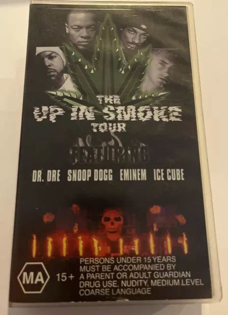 The Up In Smoke Tour Vhs Tape Dr Dre Snoop Dogg Eminem And Ice Cube