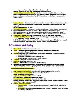 Ap Psychology Study Guide Outline Unit By Aarav Reddy Tpt