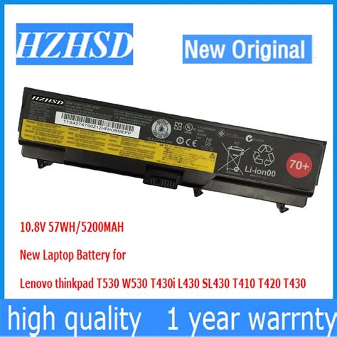 10 8v 57wh New Original T430 Laptop Battery For Lenovo Thinkpad T530 W530 T430i L430 530 Sl430