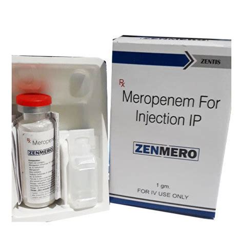 Zenmero Meropenem Mg Injection With Sterile Water At Best Price In