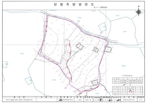 현황측량 주js토목설계사무소 사업실적