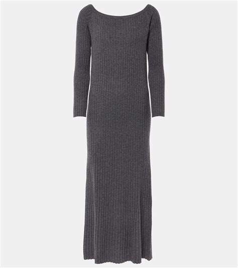 Lisa Yang Nari Ribbed Knit Cashmere Midi Dress Lisa Yang