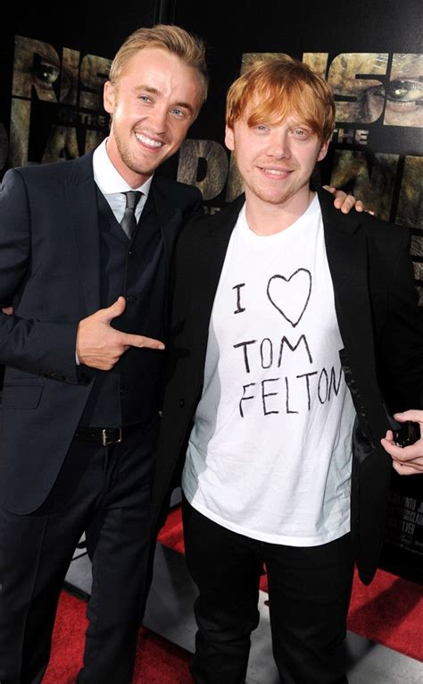 Unrecognizable Tom Felton Pulls The Ultimate Prank On Harry Potter Co Star Rupert Grint E