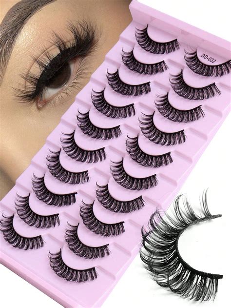 10 Pares De Pestañas Postizas Extralargaspestañas Pestans Extensiones