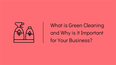 What Is Green Cleaning And Why Is It Important For Your Business