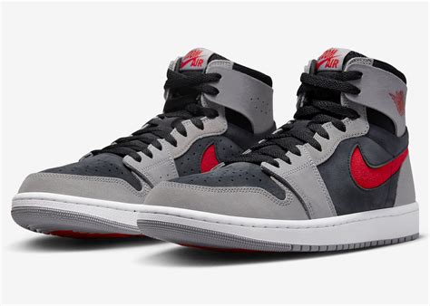 Air Jordan 1 High Zoom CMFT 2 Fire Red Cement Grey DV1307-060 Release ...