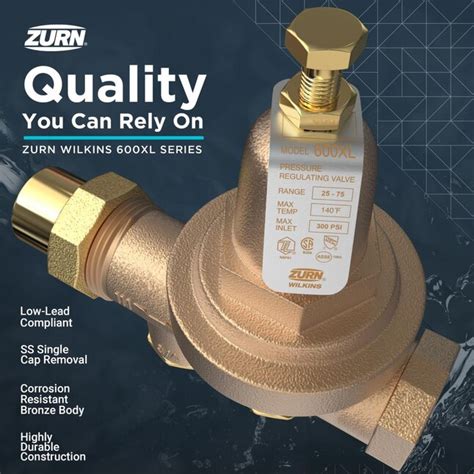 Wilkins Model 600xl Bronze 1 In Fnpt Pressure Reducing Valve In The Pressure Relief Valves