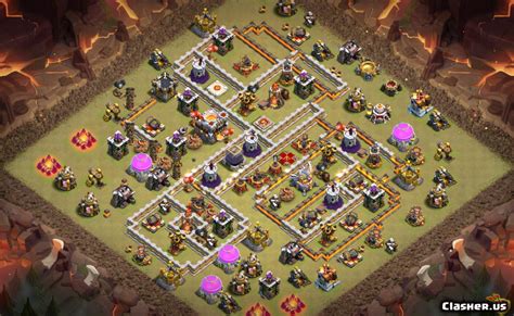 Town Hall 11 Th11 Wartrophy Base V193 With Link 0 2020 Trophy