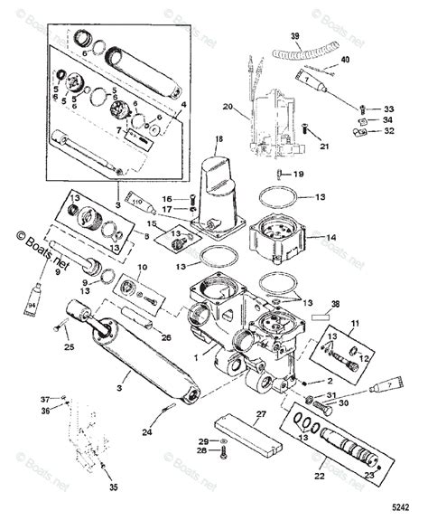 Mercury Outboard Hp Oem Parts Diagram For Power Trim Components