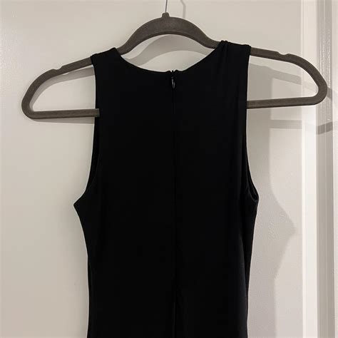 Naked Wardrobe Black Bodycon Maxi Dress Never Worn Depop