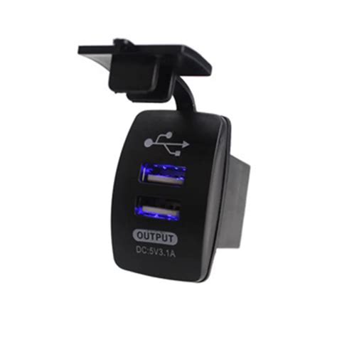 Car Accessories Charger Adapter Black Dual Double 2 Usb Port 12v In Car