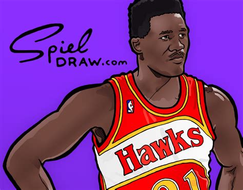 SpielDraw.com: Custom Digital Illustrations - Dominique Wilkins