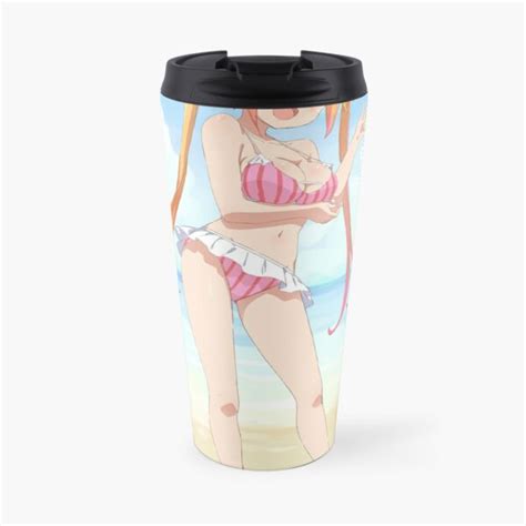 Taza de café de viaje Tohru Kobayashi san Chi no Maid Dragon playa en bikini de RaidyHD