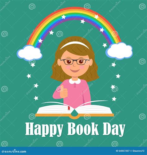 Happy Book Day The Concept Of Background Magic Of Reading Stock Vector