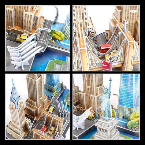 D Puzzle New York City Building Model Kits Collection Toys Etsy