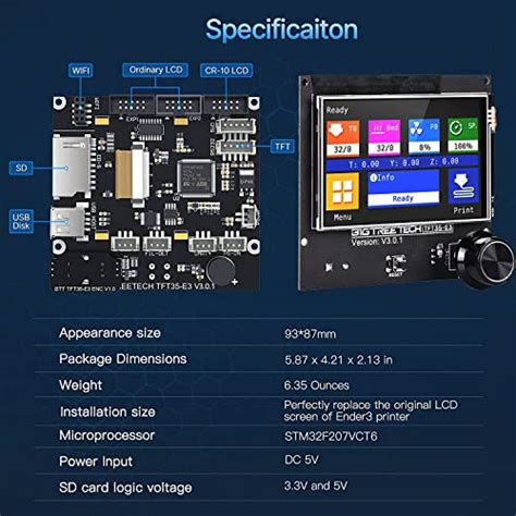 BIGTREETECH SKR Mini E3 V3 0 Control Board TFT35 E3 V3 0 1 Touch