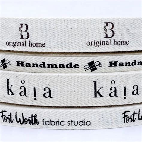 Cotton Ribbon | White Cotton Ribbon | Custom Printed Ribbon with Logo