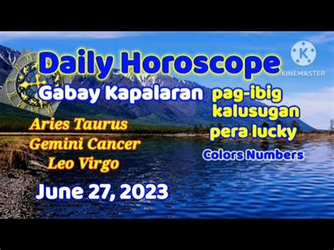 Horoscope June Gabay Kapalaran Horoscope Youtube