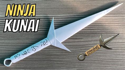 DIY Making A Minato Kunai From Paper Easy Anime Ninja Weapon YouTube