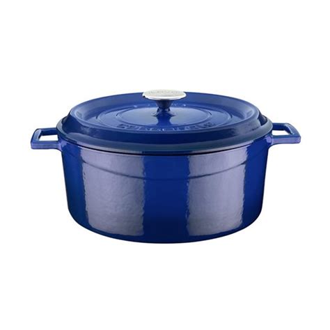 Saucepan Cast Iron 28 Cm Trendy Range Blue LAVA Brand KitchenShop