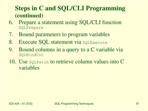 Ppt Introduction To Sql Programming Techniques Constraints And